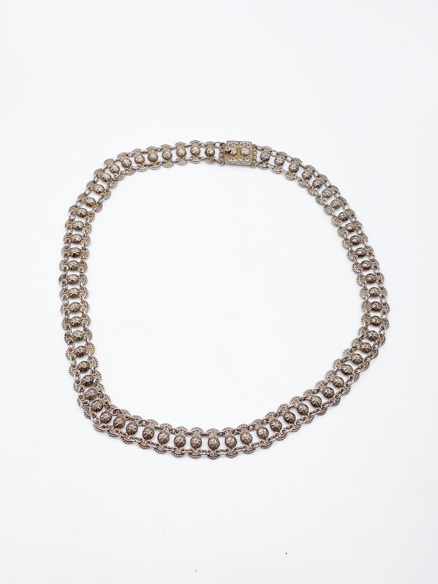 60Er Jahre Vintage Kette Aus Altem 835 Silber von MagnetBerlin