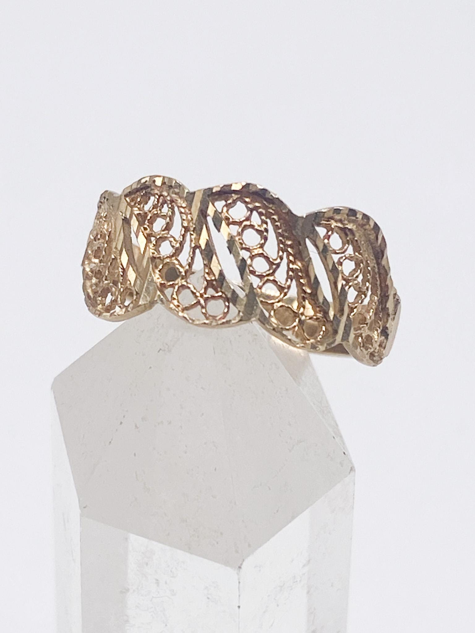 90Er Jahre 333Er Goldring - Größe 53/54 17 Mm von MagnetBerlin