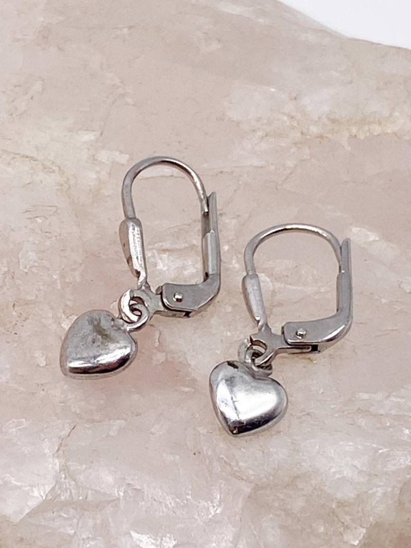 90Er Jahre Herz Vintage Ohrhänger Aus 925 Silber 90Er Jahre Herz Vintage Ohrhänger Aus 925 Silber von MagnetBerlin