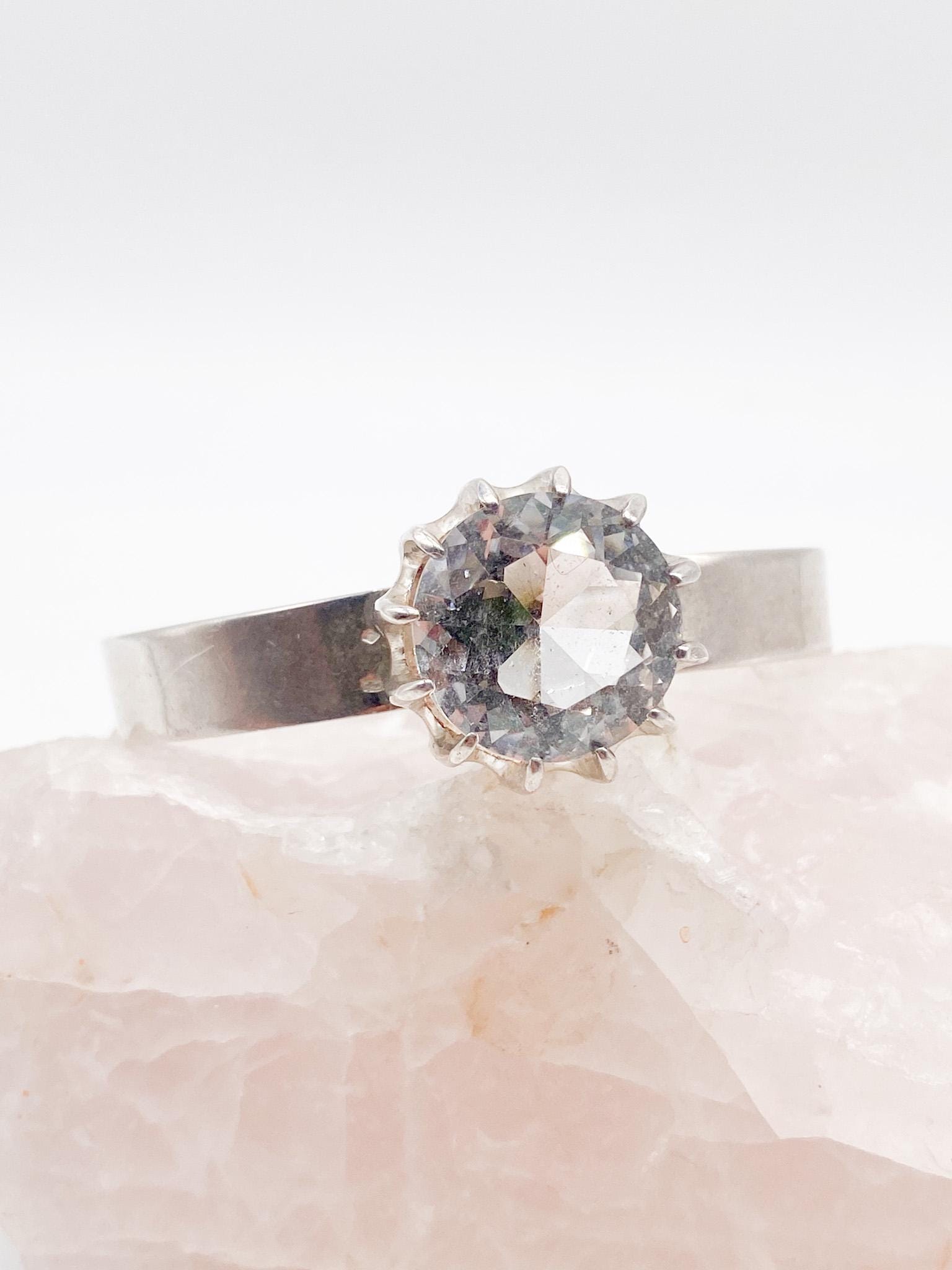 Designer Bengt Hallberg/Åke Lindström, Modernist Silberarmband Mit Großem Bergkristall, Schweden 1972 Aus 925 Silber von MagnetBerlin