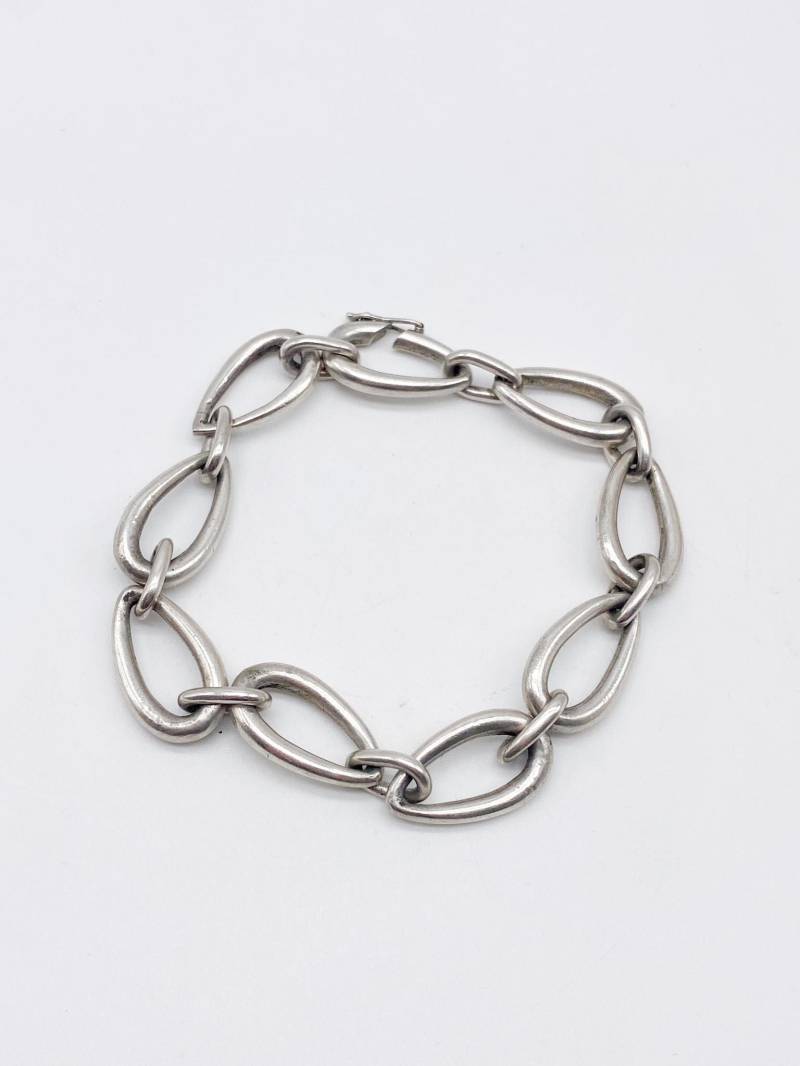 Massives 60Er Jahre Vintage Armband Aus 925 Silber - 21 cm von MagnetBerlin