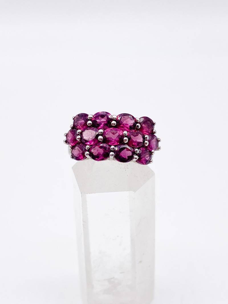 Vintage Ring Mit Pink/Violettem Turmalin Stein 925 Silber Größe 56 17, 8 Mm von MagnetBerlin