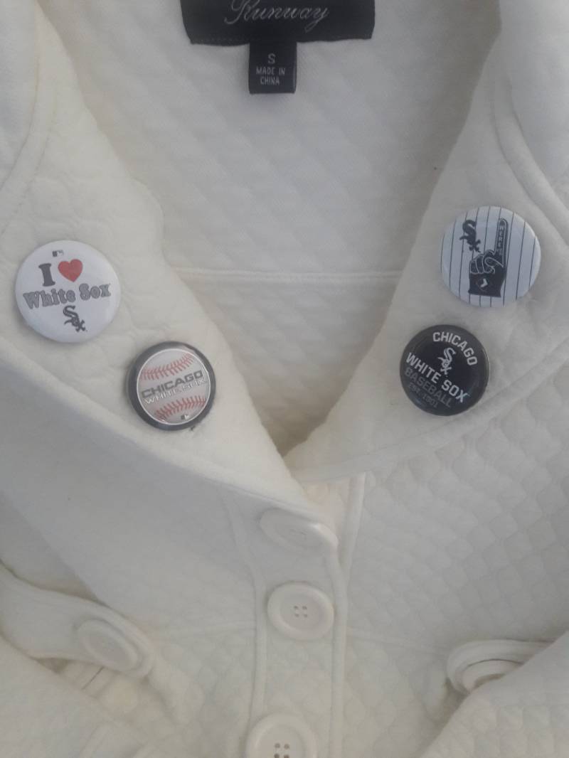 White Sox Baseball-Magnetverzierung Für Jacken, Sweathshirts, Schals Und Mehr von MagnetWearDesigns