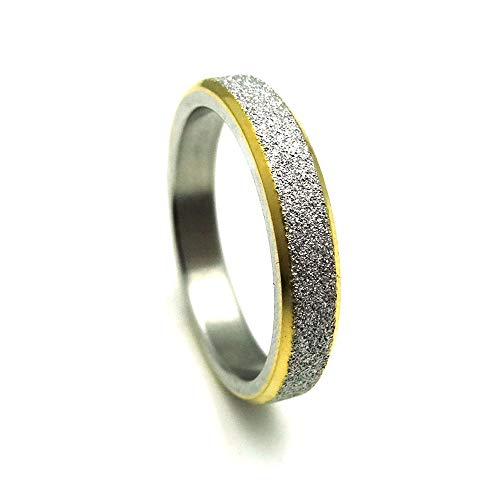 Magnetschmuck-4you Magnetring Elegantes Design bicolor 206 Diamantenstaub schmal Partnerring Ehering Verlobungsring 16 von Magnetschmuck-4you