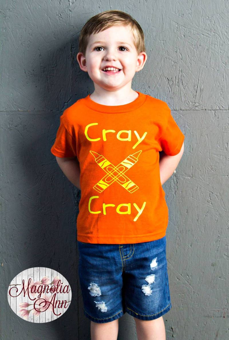 Cray Cray, Crazy, Buntstift, Kinder T-Shirt in 11 Verschiedenen Farben Den Größen 2T-5/6 von MagnoliaAnn