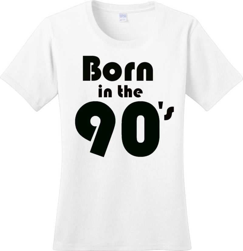 Geboren in Den 90Er Jahren, Frauen T-Shirt 7 Verschiedenen Farben Größen S-4x, Plus Size von MagnoliaAnn