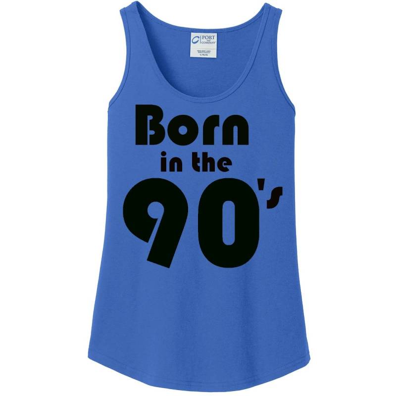 Geboren in Den 90Er Jahren Frauen Tank Top Blau, Weiß, Schwarz & Grau Größen S-4x, Plus Größe von MagnoliaAnn