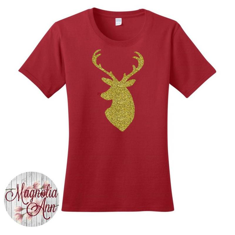 Rudolph The Red Nose Reindeer, Weihnachten, Frauen-T-Shirts in 7 Farben Den Größen S-4x, Plus Size, Size Kleidung von MagnoliaAnn