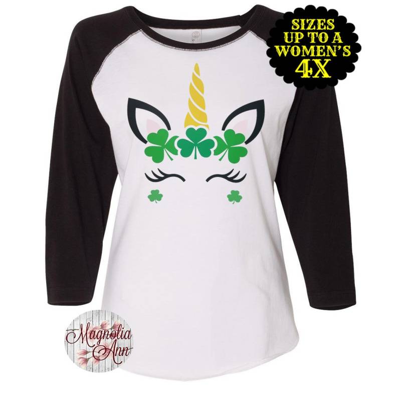 st. Patricks Day Shirt, Einhorn Passendes Übergröße Kinder von MagnoliaAnn