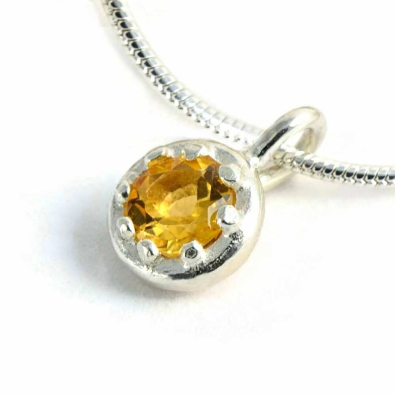 Gelber Topas Sterling Silber Anhänger Edelstein Schmuck Nach Maß Gelber Topas Sterling Silber Anhänger Edelstein Schmuck Nach Maß von MagnoliaJewellery