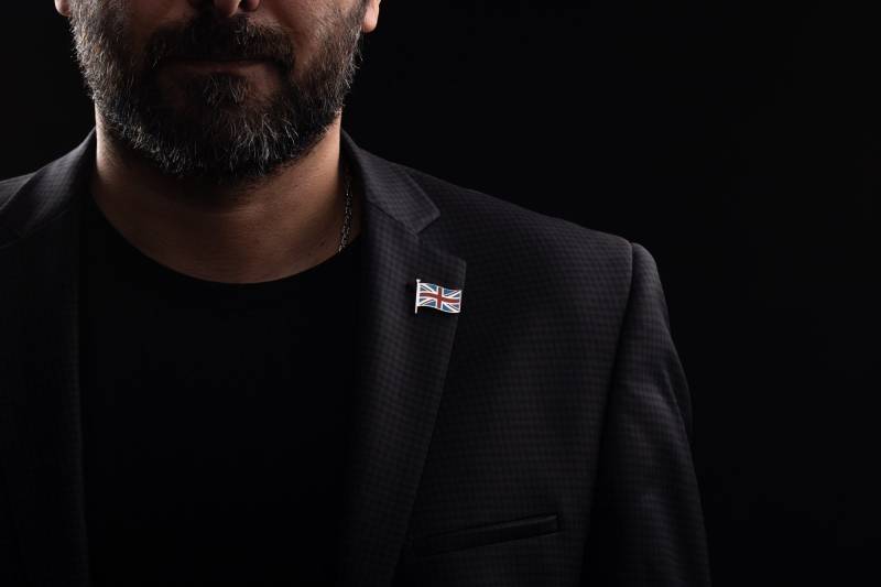 Personalisierte Uk Flagge Anstecknadel Sterling Silber Brosche von MagnoliaMen