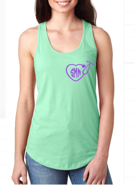 Monogrammierte Krankenschwester Tank, Monogrammiert Stethoskop Shirt, Glitter Rn Lpn Ma Kann Design, Monogramm Shirt Monogrammierte Krankenschwester Tank, Monogrammiert Stethoskop Shirt, Glitter Rn Lpn Ma Kann Design, Monogramm Shirt von MagnoliaRaynStudios