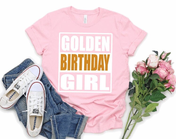 Goldenes Geburtstags-Mädchen-Shirt, Goldenes Geburtstags-Shirt, Mädchen-Geburtstags-Shirt, Personalisierter Goldener Geburtstag von MagnoliasLane