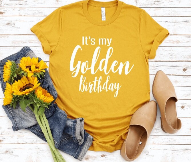 Goldenes Geburtstags-Shirt - Mädchen Mädchen-Geburtstags-Shirt Personalisierter Goldener Geburtstag von MagnoliasLane