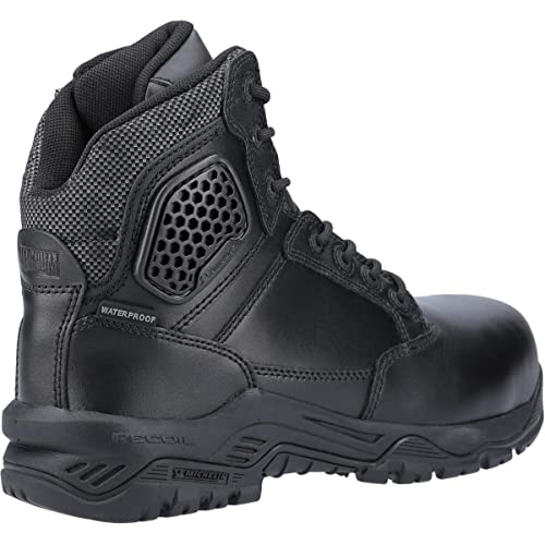 MAGNUM Strike Force 6.0 S3 Black Waterproof Leather Side-Zip Combat Safety Boot von Magnum