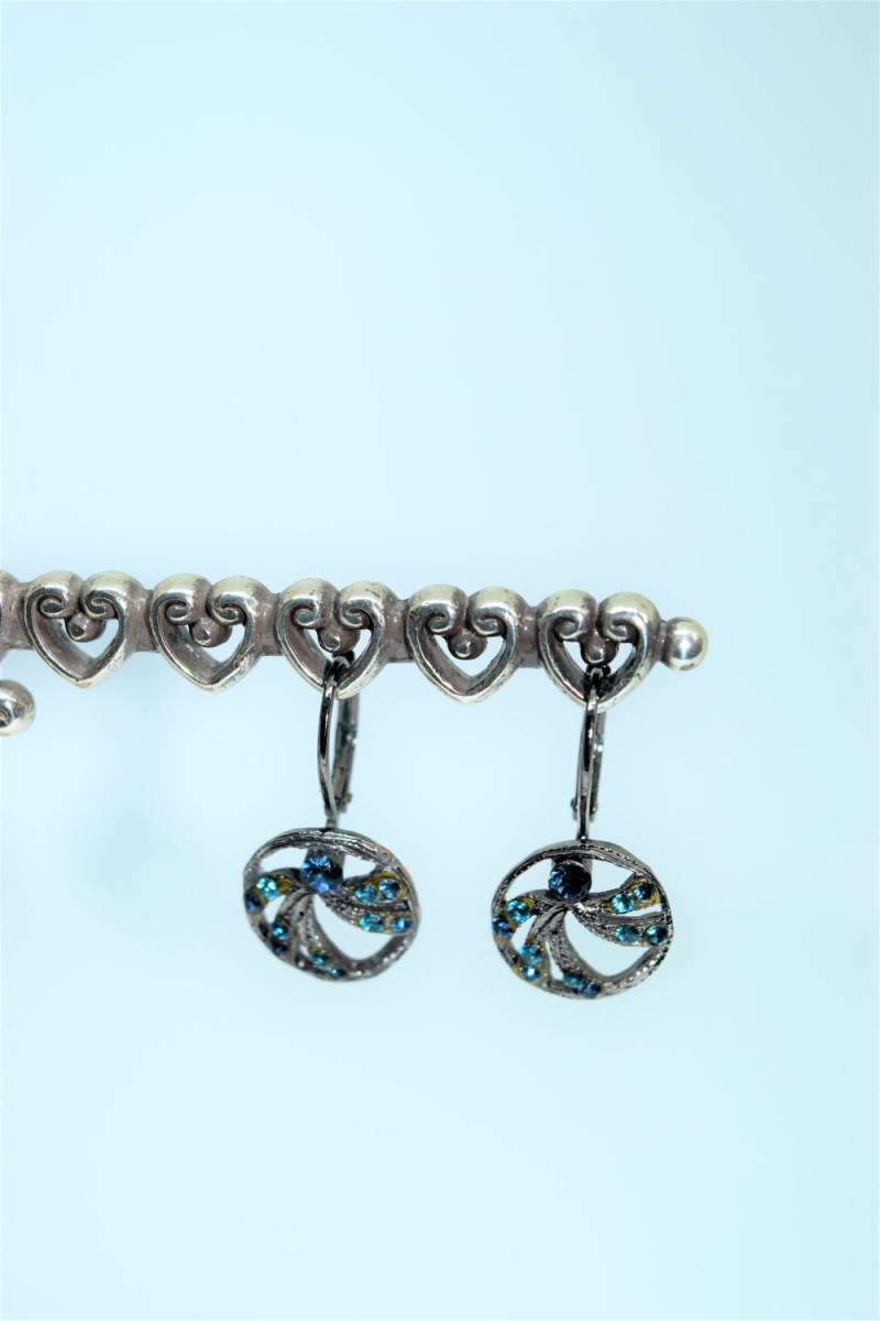 Vintage Multi-Edelstein Hängeohrringe von MagpiesCoven