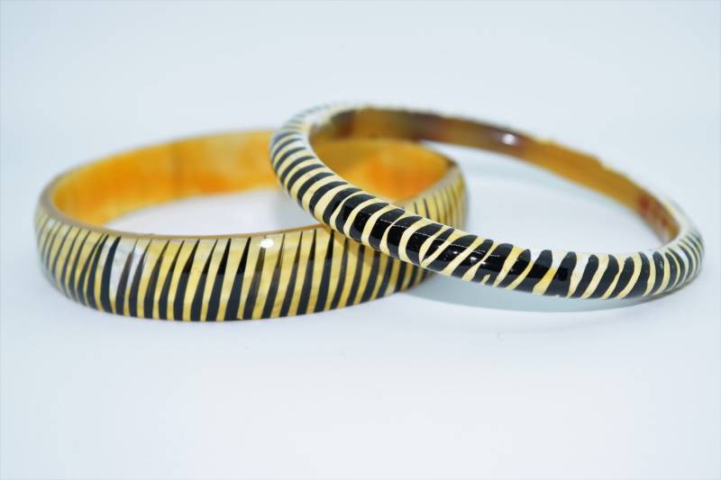 Vintage Zebra Muster Armreifen X2 von MagpiesCoven