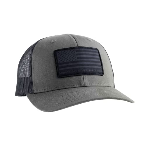 Magpul Unisex Trucker Hat Snap Back Baseball Cap, One Size Fits Most Baseballkappe, Standard Patch Anthrazit/Schwarz, Einheitsgröße von Magpul