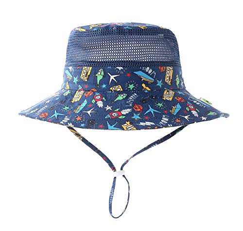 Magracy Kinder UPF 50+ Sonnenhut Breiter Krempe Sonnenschutz für Kleinkinder Strand-Eimerhut Verstellbar für Jungen und Mädchen 4-8 Jahre von Magracy