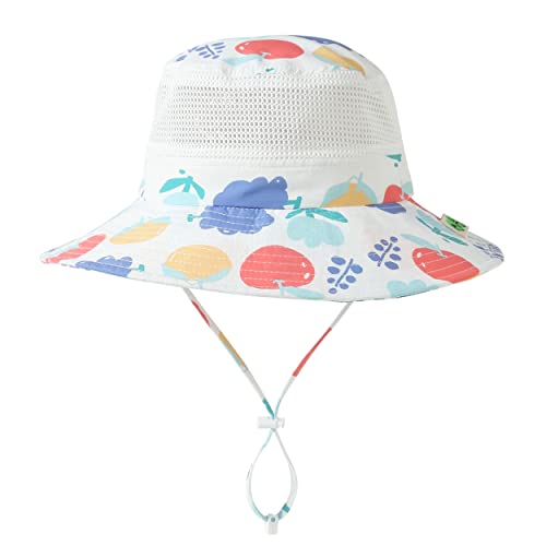 Magracy Kinder UPF 50+ Sonnenhut Breiter Krempe Sonnenschutz für Kleinkinder Strand-Eimerhut Verstellbar für Jungen und Mädchen 4-8 Jahre von Magracy