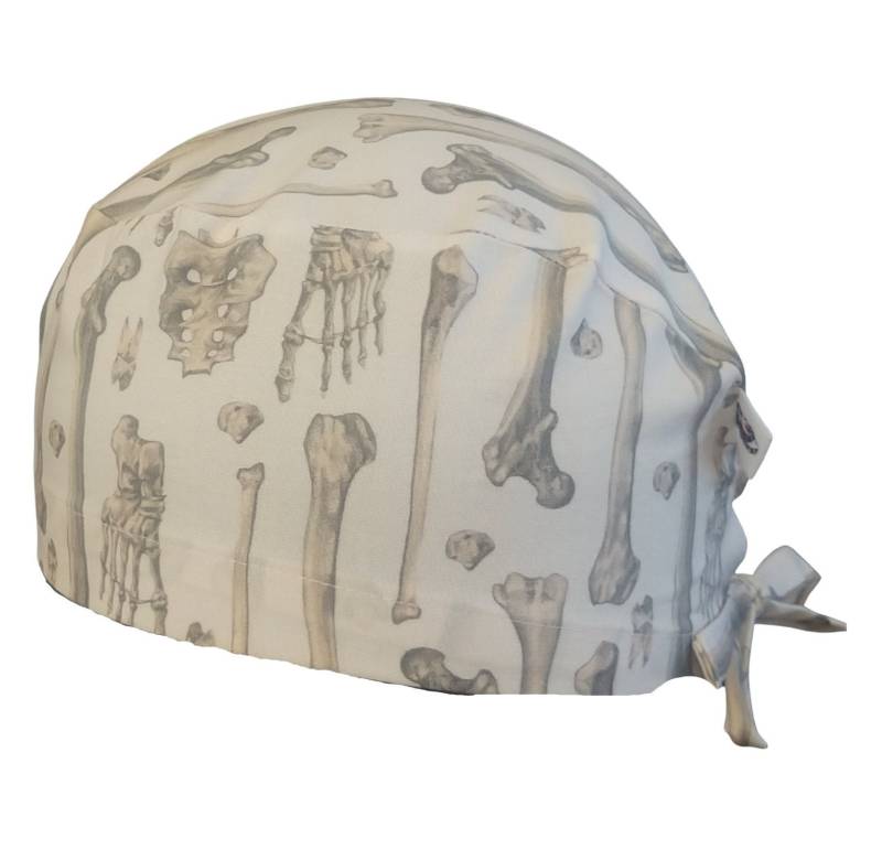 Blockkappe Aus Menschlichem Knochen. Baumwoll-Op-Kappe. 3 Modelle Zur Auswahl Kurzes Haar, Langes Euro-stil. Anpassbar von MagsCaps