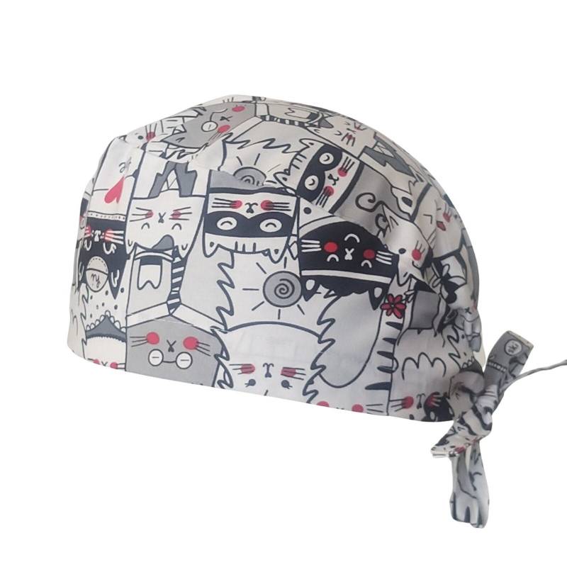 Op-Haube, Baumwollhaube, 3 Größen, Für Kurzes Oder Langes Fell, Schwarze, Weiße Und Rote Katzen von MagsCaps