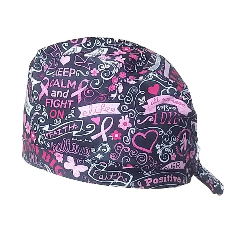 Scrub-Haube Calot Block Scrub Cap Positive Girl Baumwolle 3 Modelle Zur Auswahl, Kurzes Oder Langes Haar, Scrub-Haube, Krankenschwester-Haube von MagsCaps