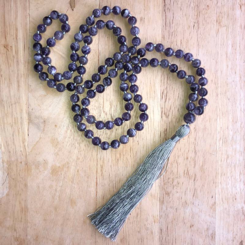 Amethyst Mala Halskette Amethyst Mala Halskette von MahadeviCollective