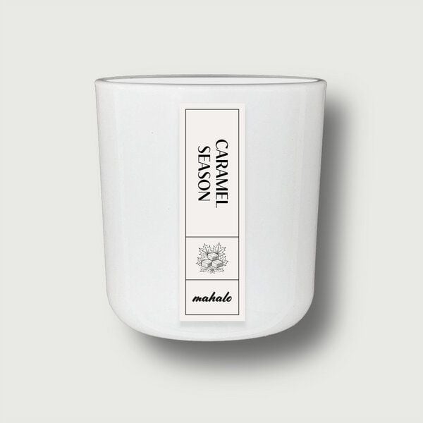 mahalo Duftkerze aus Sojawachs - CARAMEL SEASON - Salted Caramel • Vanille • Mandel von Mahalo