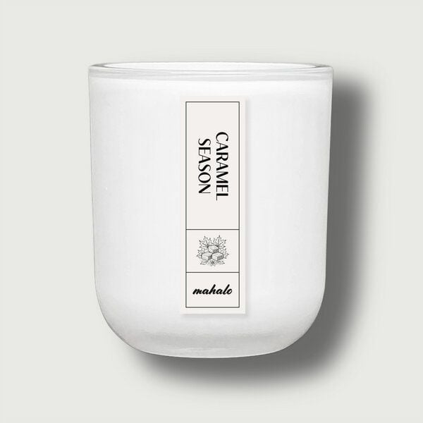 mahalo Duftkerze aus Sojawachs - CARAMEL SEASON - Salted Caramel • Vanille • Mandel von Mahalo