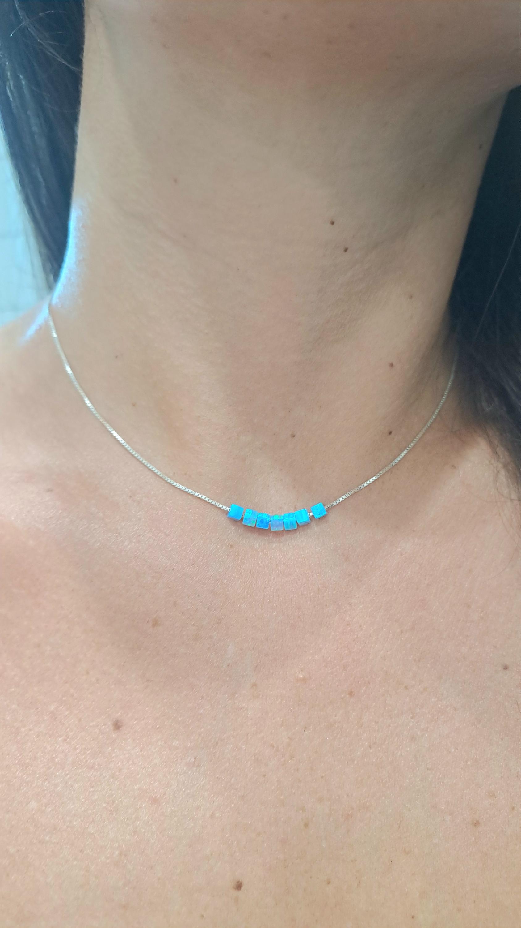 Schmuck Kette Silber 925 Opal Rhodiniert Hochzeit Verlobung Geschenk Beste Freundin Set Möglich Opalkette Filigran Minimalistisch Schmuck Kette Silber 925 Opal Rhodiniert Hochzeit Verlobung Geschenk Beste Freundin Set Möglich Opalkette Filigran Minimalistisch von LillysOpale