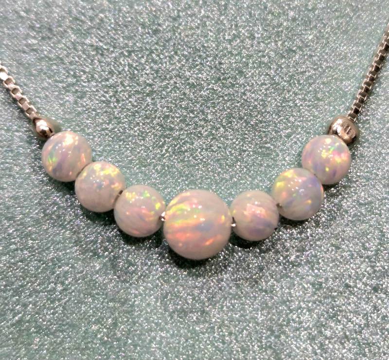 Schmuck Kette Silber 925 Opal Rhodiniert Hochzeit Verlobung Geschenk Beste Freundin Set Möglich Opalkette Filigran Minimalistisch Schmuck Kette Silber 925 Opal Rhodiniert Hochzeit Verlobung Geschenk Beste Freundin Set Möglich Opalkette Filigran Minimalistisch von LillysOpale
