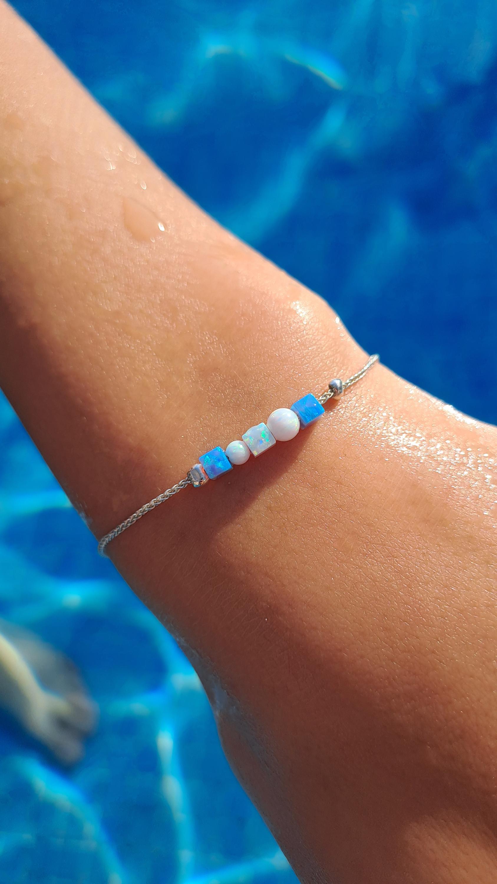 Schmuck Unikat Silber 925 Opal Rhodiniert Hochzeit Verlobung Geschenk Beste Freundin Armband Set Möglich Handmade Present Minimalistisch Schmuck Unikat Silber 925 Opal Rhodiniert Hochzeit Verlobung Geschenk Beste Freundin Armband Set Möglich Handmade Present Minimalistisch von LillysOpale