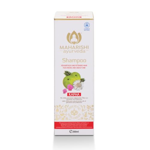 Kapha Shampoo, 1er Pack (1 x 200 ml), mit 100 % naturreinen ätherischen Ölen von Geranium und Palmarosa, Ayurveda Kräutershampoo für Damen und Herren, kontrollierte Naturkosmetik - von Maharishi Ayurveda von Maharishi Ayurveda