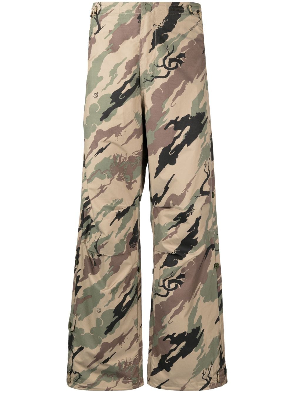 Maharishi Hose mit Bonsai Forest-Print - Braun von Maharishi