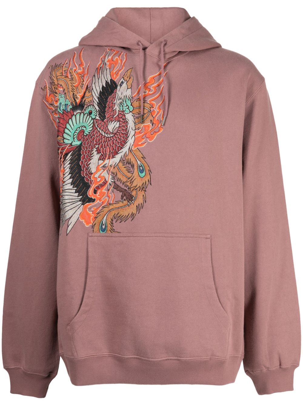 Maharishi Hoodie mit Fire Phoenix-Stickerei - Violett von Maharishi