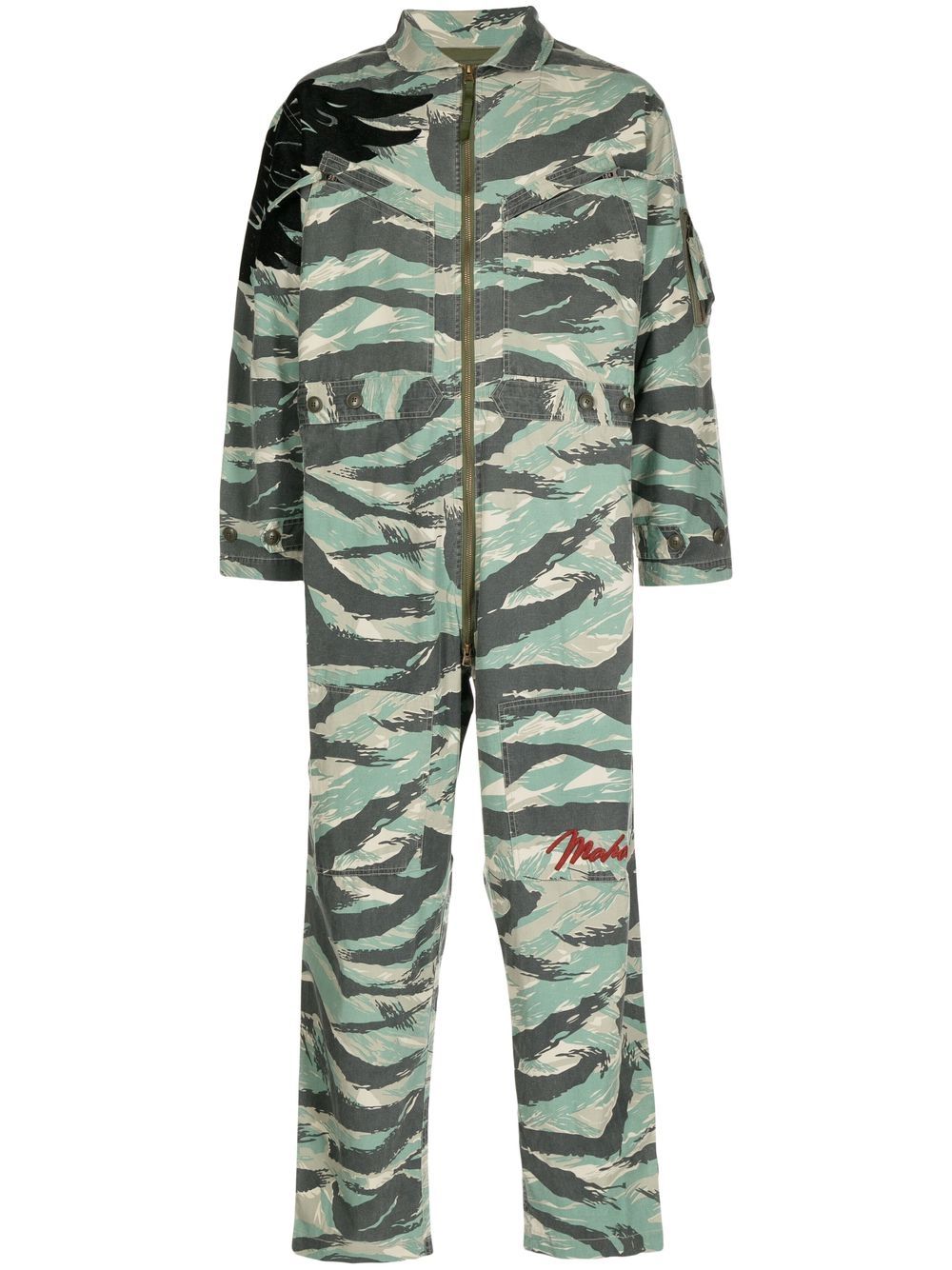 Maharishi Overall mit Camouflage-Print - Grün von Maharishi