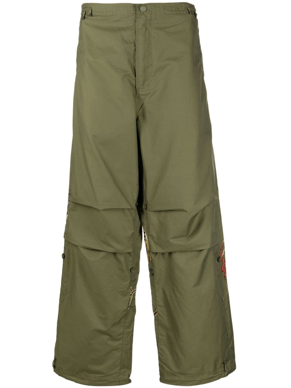 Maharishi Cargohose mit Tiger vs Samurai-Stickerei - Grün von Maharishi