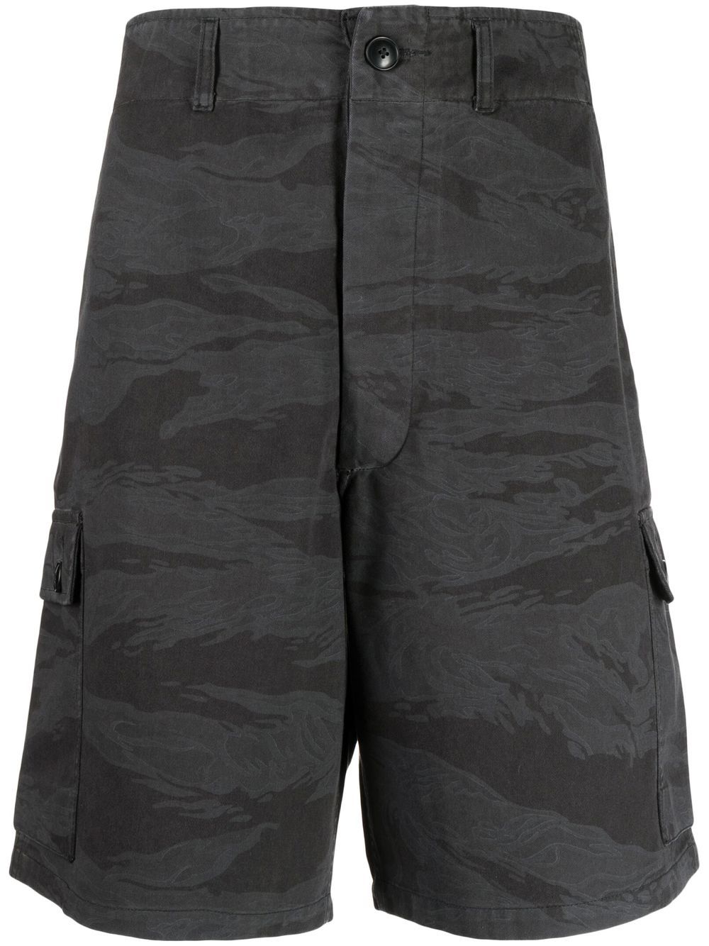 Maharishi Cargo-Shorts mit Camouflage-Print - Schwarz von Maharishi