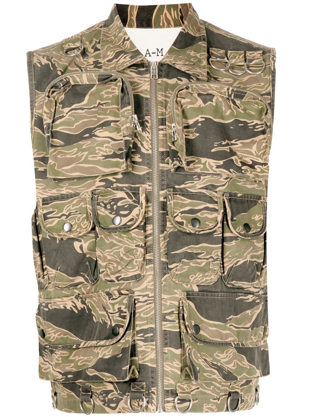 Maharishi Utility-Weste mit Camouflage-Print - Grün von Maharishi