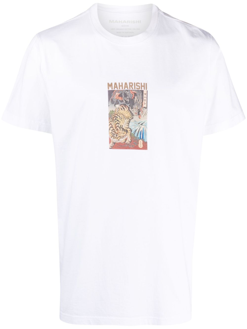 Maharishi T-Shirt aus Bio-Baumwolle mit Print - Weiß von Maharishi