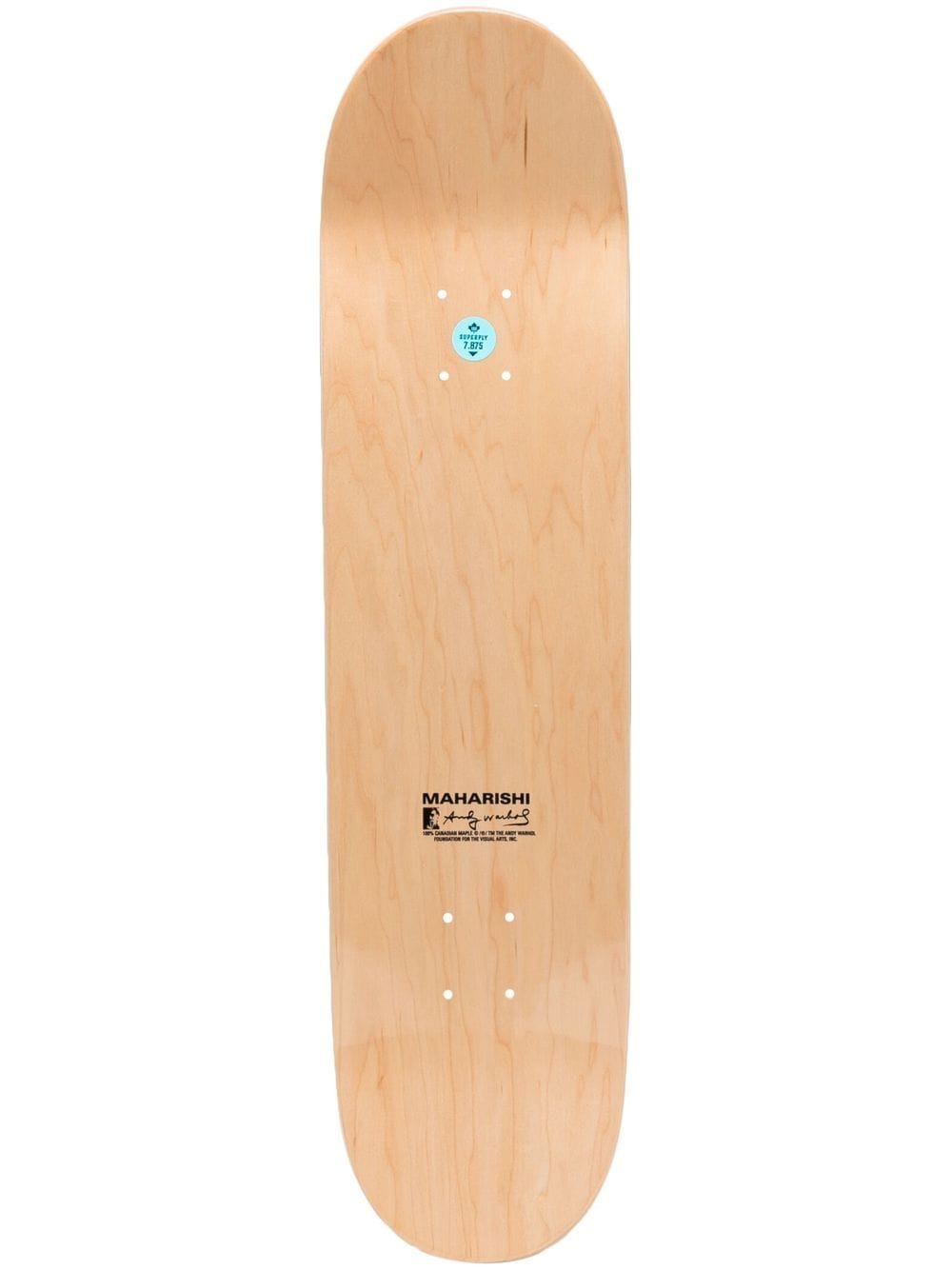 Maharishi Skateboard mit Logo-Print - Braun von Maharishi