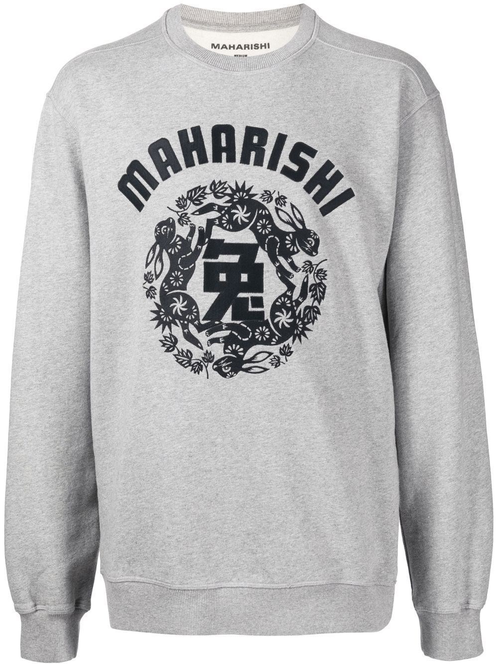 Maharishi Sweatshirt mit Logo-Print - Grau von Maharishi