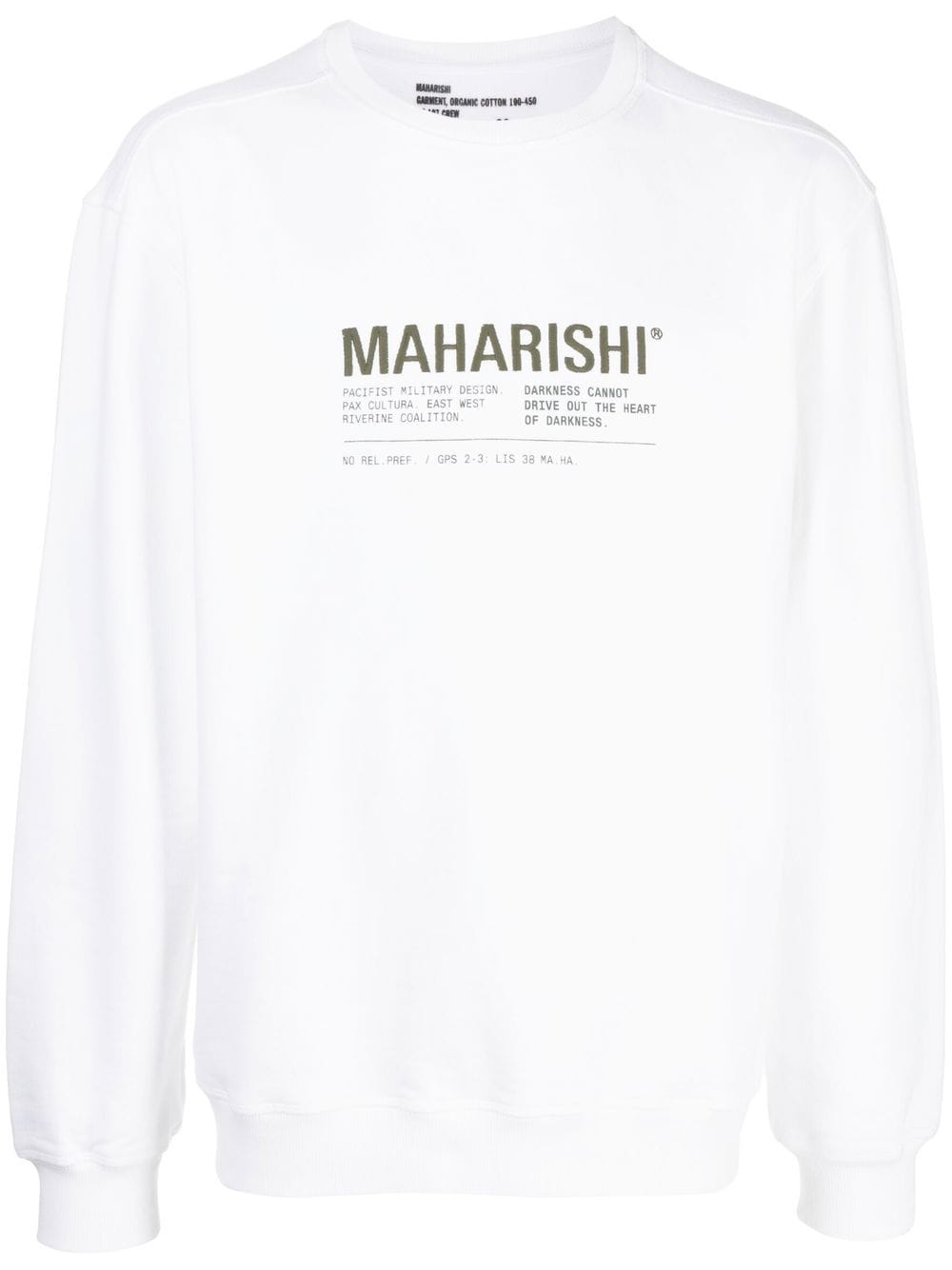 Maharishi Sweatshirt mit Logo-Print - Weiß von Maharishi