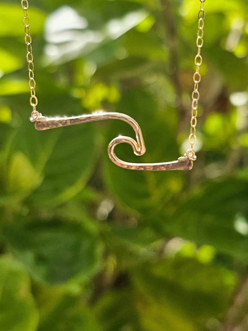 Bar Halskette 14 Karat Gold-Gefüllt von MahinaSpirit