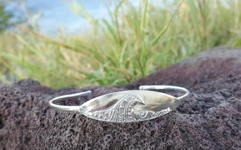 Wave Armspange Sterling Silber Von Mahina Spirit Wave Armspange Sterling Silber Von Mahina Spirit von MahinaSpirit