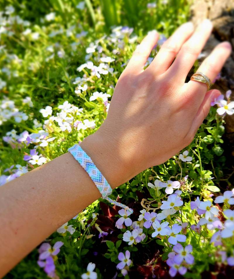 Surfer Strand Festival Armband/Geknüpftes Freundschaftsarmband Hippie/ Boho Style von Mahjalo