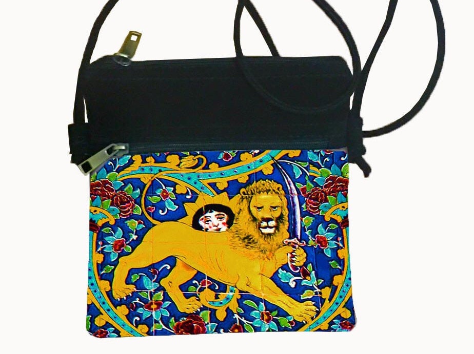 Löwe Und Sonne "Shir O Khorshid" Umhängetasche Einkaufstasche Qajar Velvet ." Löwe Und Sonne "Shir O Khorshid" Umhängetasche Einkaufstasche Qajar Velvet ." von Mahmorvarid