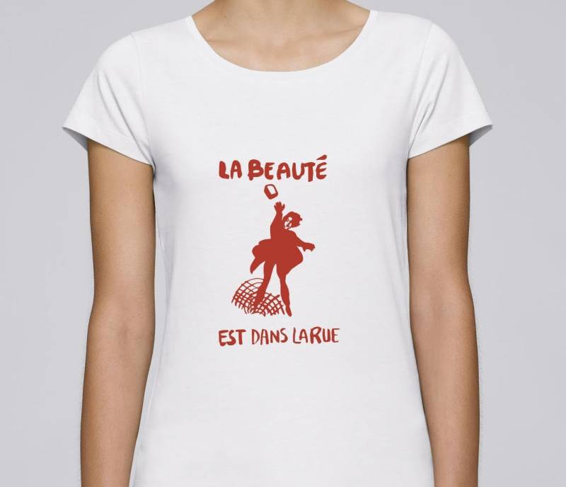 T-Shirt Frau Mai 1968 - Schönheit Ist in Der Straße Limited Edition Plakat Poster Kann 68 von Mai1968