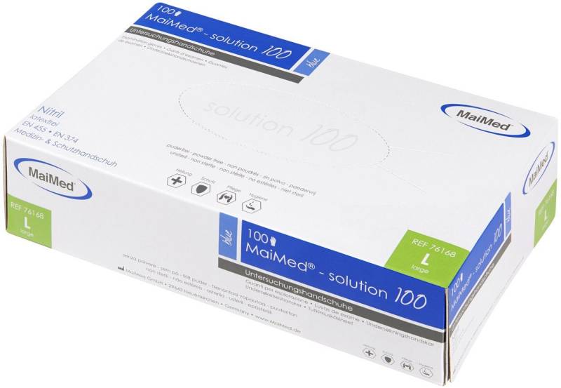 MaiMed Einweghandschuhe MaiMed Handschuhe Nitril Größe L von MaiMed